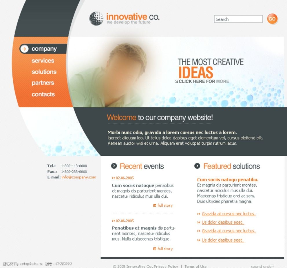 国外网页设计效果图 现代网站设计的视觉趋势与灵感来源